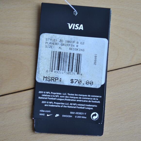 Nike On Field NFL Washington Commanders Jersey Griffin III #10 Retro Redskins - Picture 5 of 7